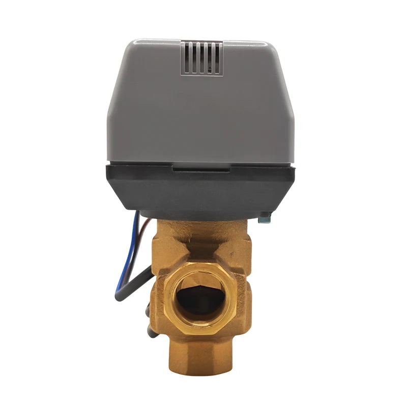Motorized 2-Way/3-Way Brass Valve 1/2" 3/4" 1" AC220V Fan Coil HVAC - image 5