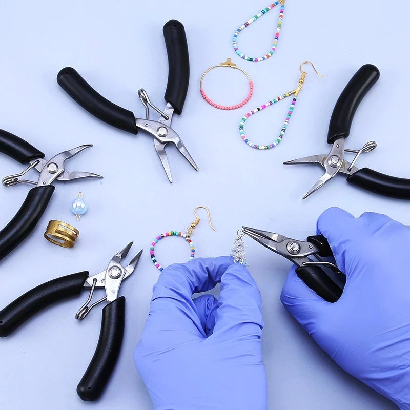 3-Piece Stainless Steel Mini Pliers Set – Wire Cutter & Repair Tools