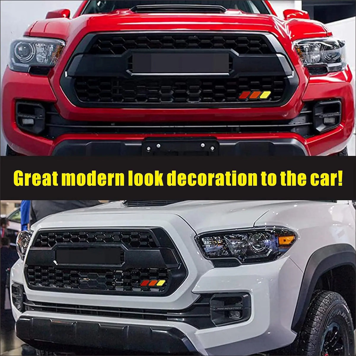 3-Color Grille Badge Trim for Toyota Trucks and SUVs