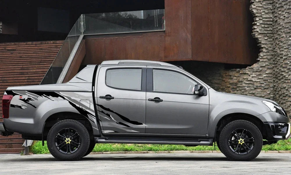 Pickup Truck Tuning Decal Set, 3 Pieces, Universal Fit