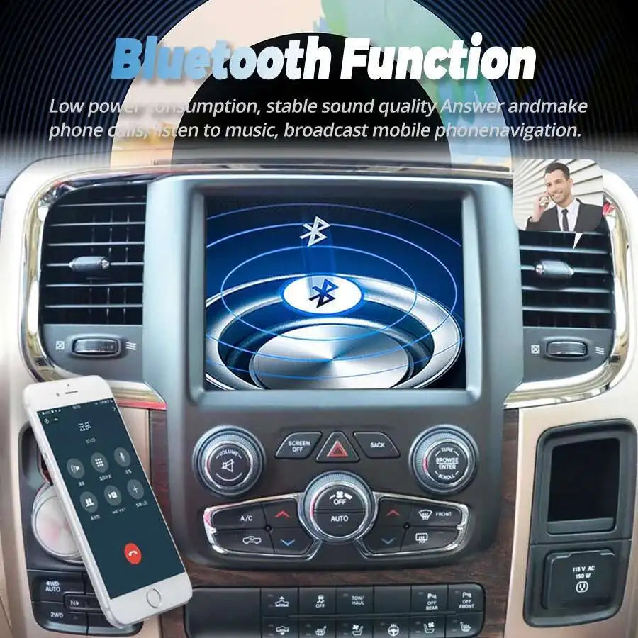 8.4" Android 14 CarPlay Stereo for Dodge RAM & Jeep - image 5