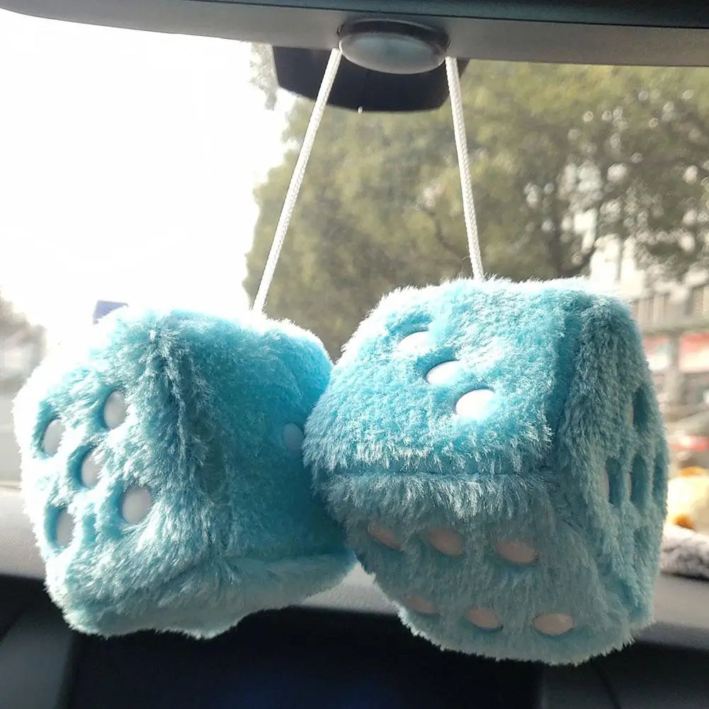 Cute Plush Dice Hanging Pendant | Car & Home Decor - image 2