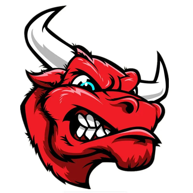 Angry Bull Vinyl Car Decal Sticker