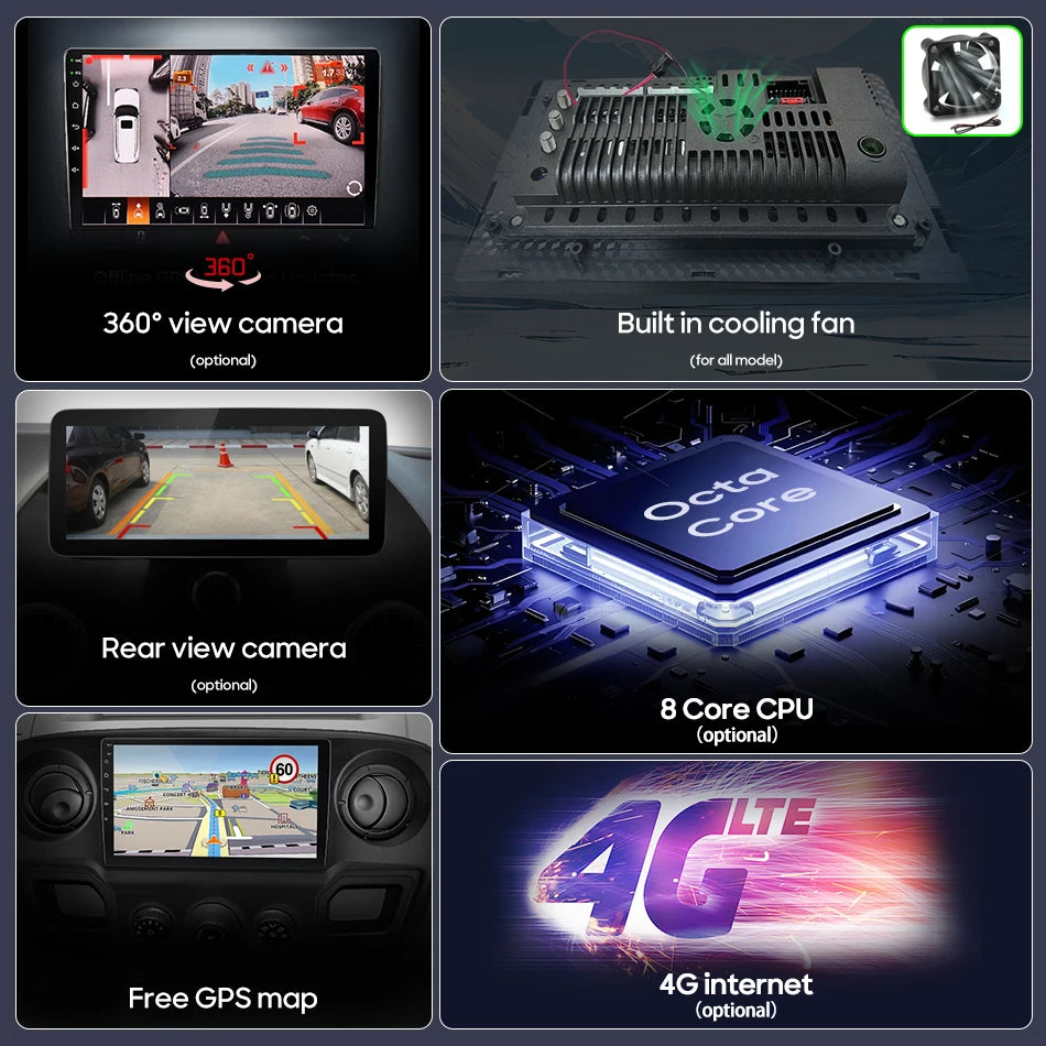 9 Inch Android Auto 2DIN Multimedia Player for Toyota RAV4 2005-2016 - image 5
