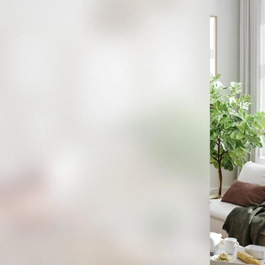 Frosted Window Privacy Film – UV Blocking, Static Cling