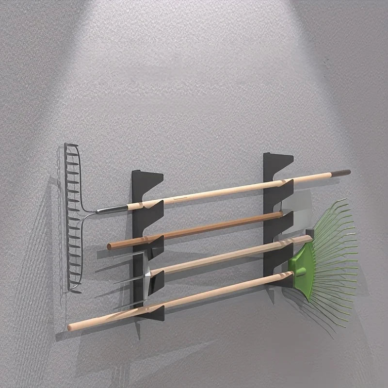 Garage Tool Organizer Wall Mount Wall Mount Shed Organizer With Large Storage Space Garden Supplies Holder For Shovels And Rakes