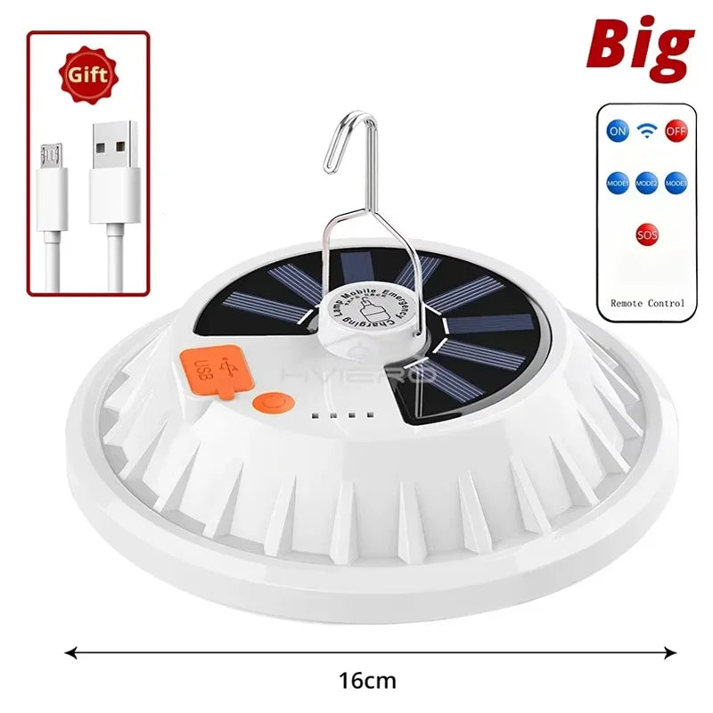 Rechargeable LED Camping Lantern & Power Bank with Remote Control