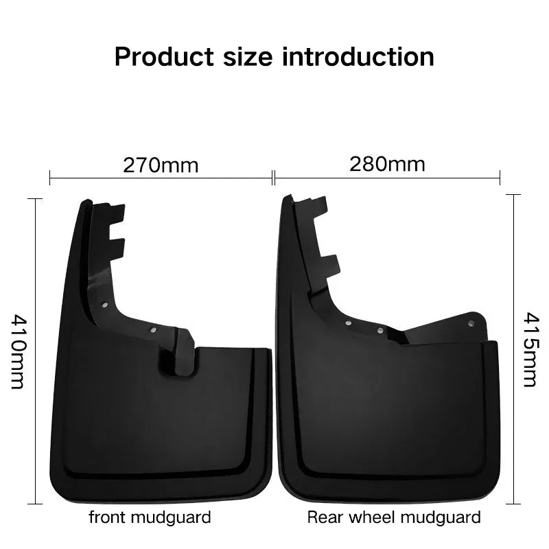 Mud Flaps For Ford F-150 F150 2021 2022 2023 2024 2025 F 150 Splash Guards Fender MudFlaps Front Rear Mudguards Car Accessories