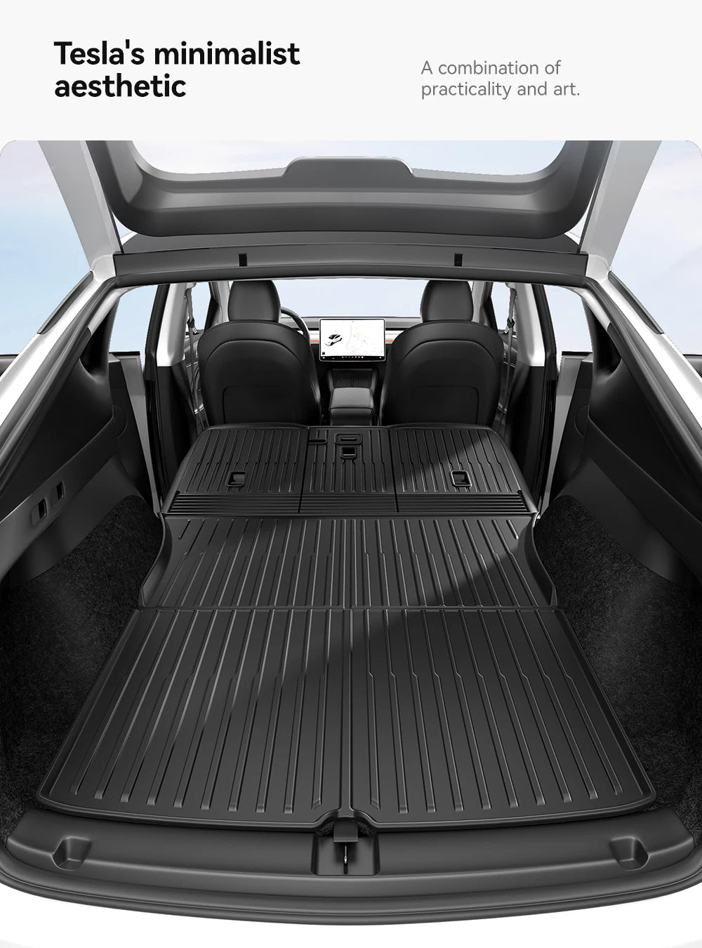 All-Weather TPE Trunk Mat for Model Y and Model 3