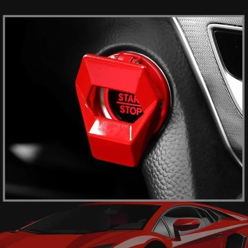 Engine Start Stop Button Protective Cover, Anti-Scratch Interior Trim
