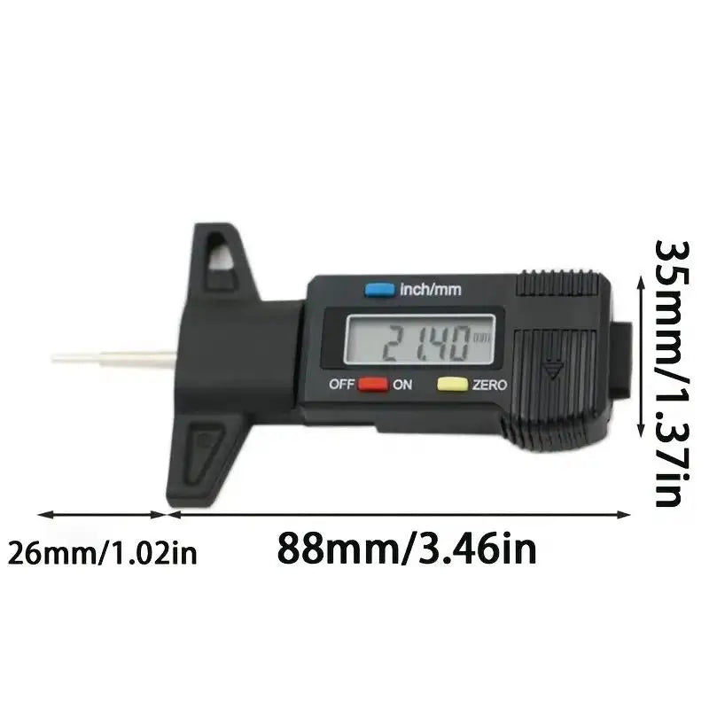Digital Tire Tread Depth Gauge, Tire Wear Measuring Tool for Cars
