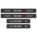 Carbon Fiber Texture Door Sill Sticker Set for Nissan Qashqai and X-Trail