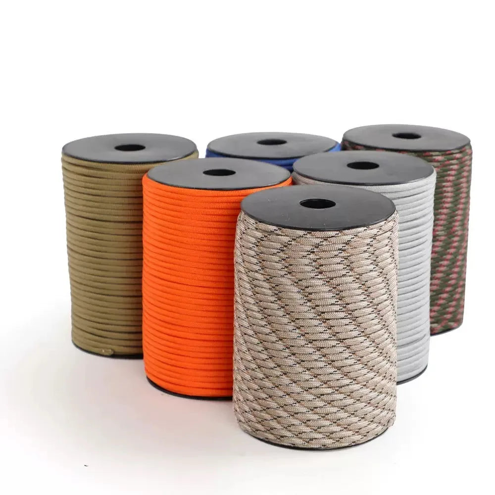 4mm 9-Core Paracord, 30/50/100M – Military Standard Rope