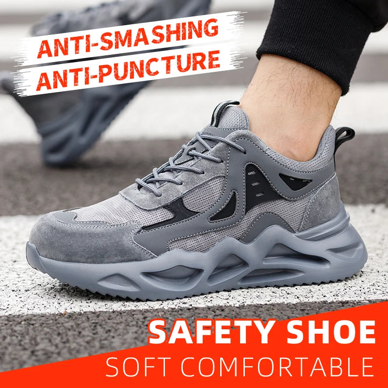 Men's Lightweight Steel Toe Industrial Work Shoes