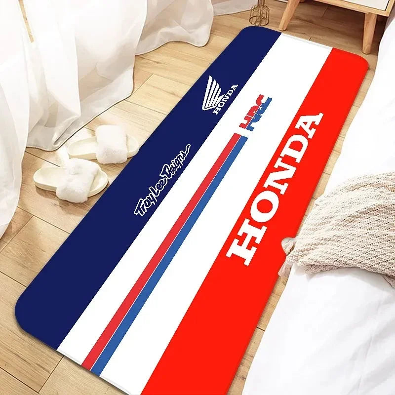 Racing Motorcycle Floor Mat Non-Slip Washable Garage Show Carpet for Motocross