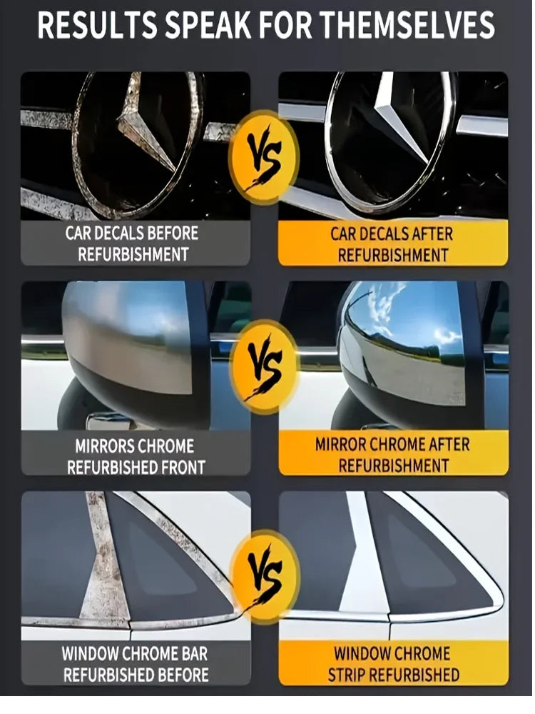 All-Vehicle Chrome Oxidation Remover with Sponge