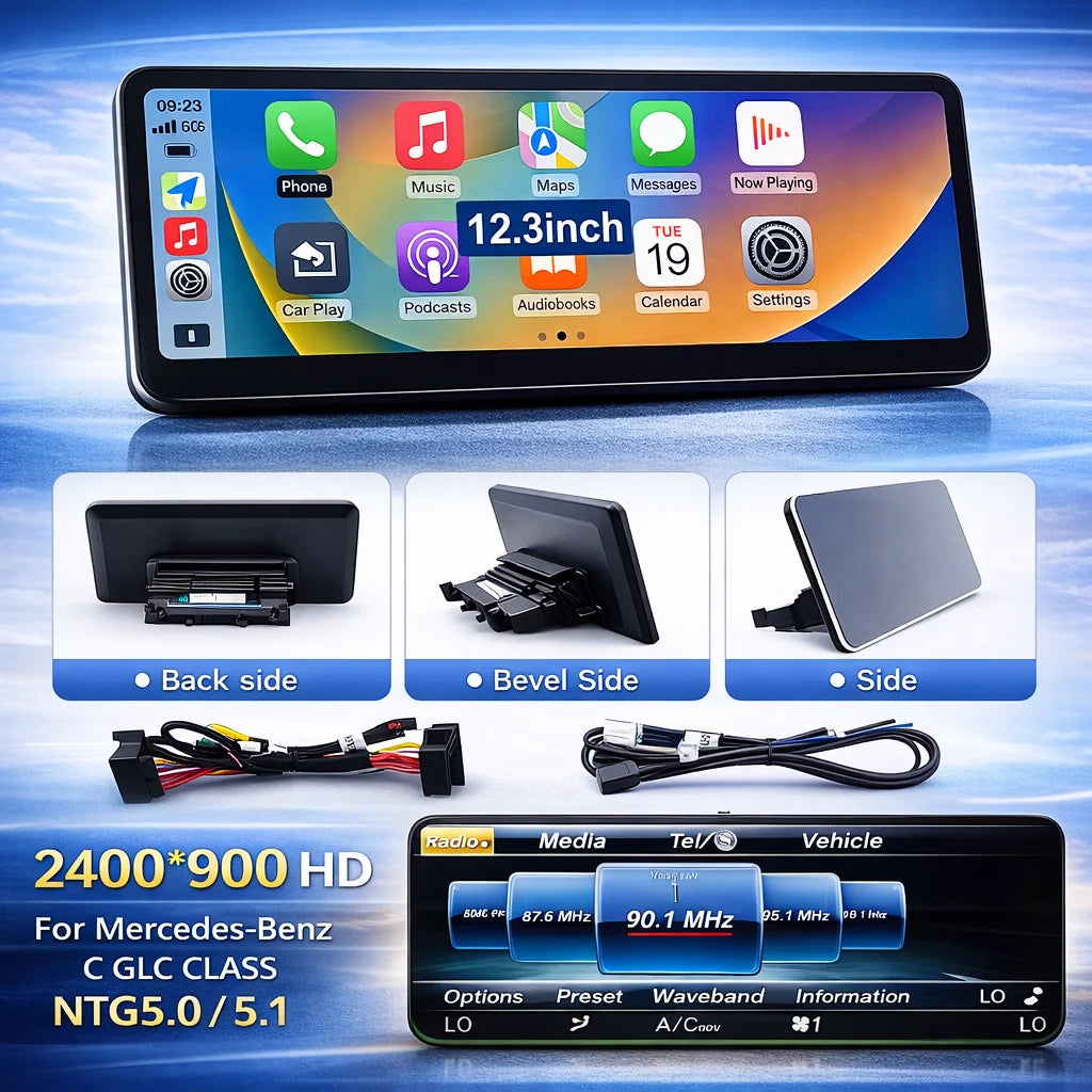 12.3" Ultra-Thin Touchscreen for Mercedes-Benz Models - image 7