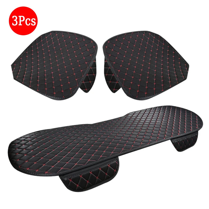 Cotton Linen Car Seat Cover Set, 3 Pieces