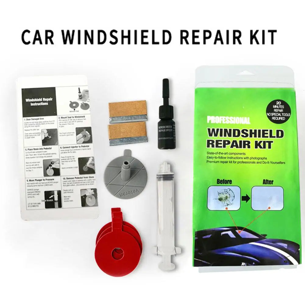 Windshield Crack Repair Kit Body Repair Tool Glass Crack Repair Supply Windshield Repair Car Window Glass Repair Tools