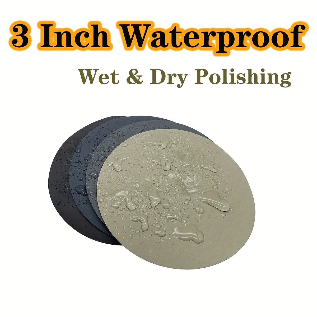 75mm 3-Inch Wet and Dry Sanding Discs 60 Pcs Assorted 800-3000 Grit for Car Polishing