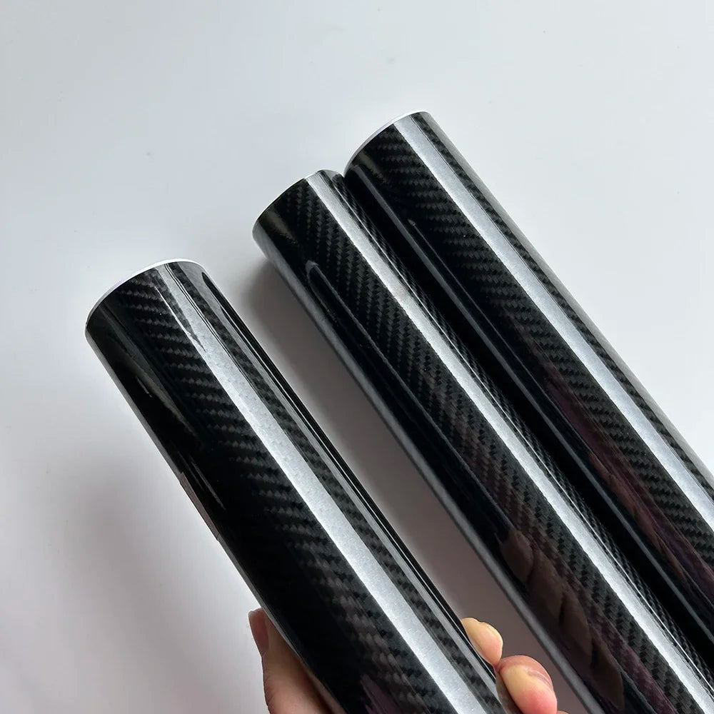6D Carbon Fiber Vinyl Wrap Sticker Waterproof for Car, Laptop, Phone - image 3