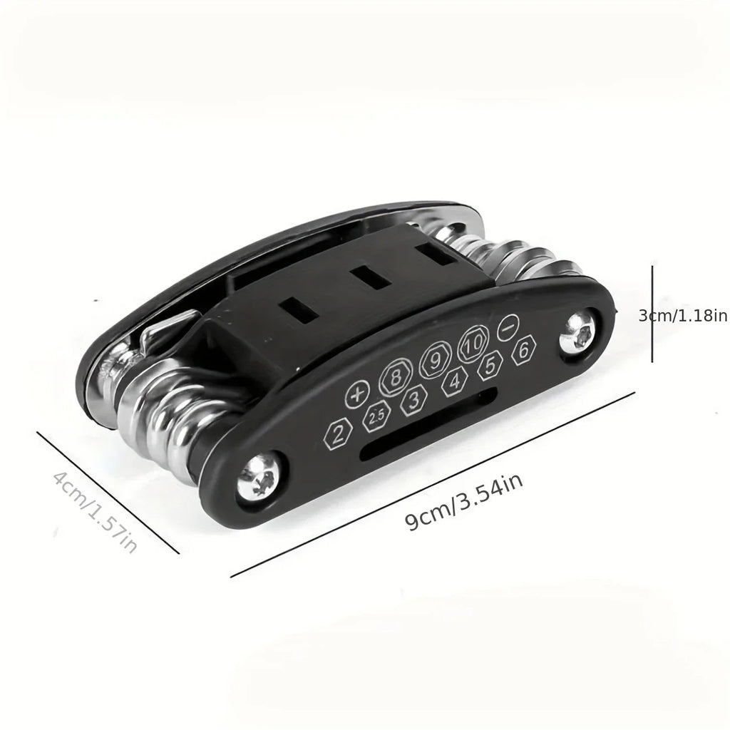 16-in-1 Socket Wrench Set, Non-Slip Rotating Head. Durable Stainless Steel for Home & Car Repairs. Easy & Universal Tool.