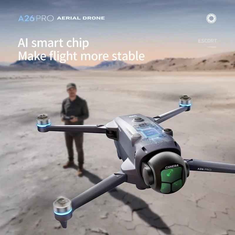 Lenovo A26 Pro Drone 4K Triple Camera FPV Foldable RC Quadcopter - image 5