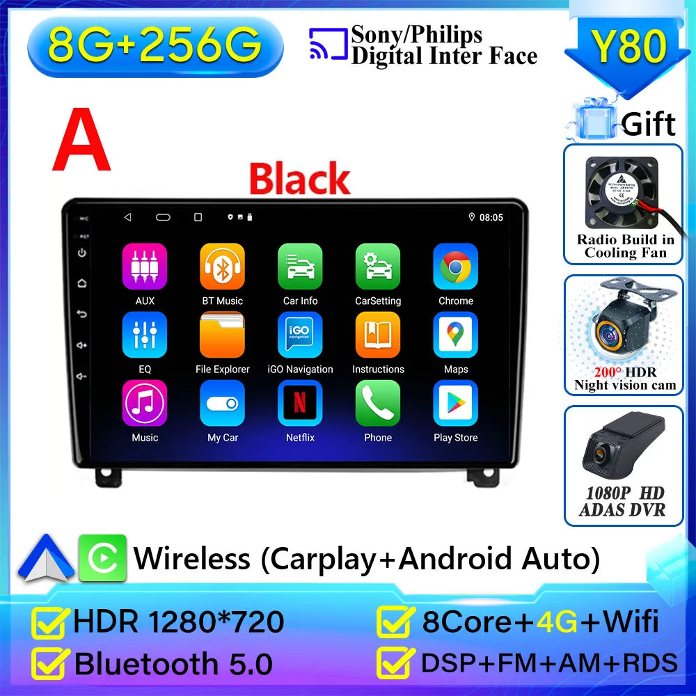 9-Inch Car Stereo for Peugeot 407 | Wireless CarPlay & Android Auto - image 13