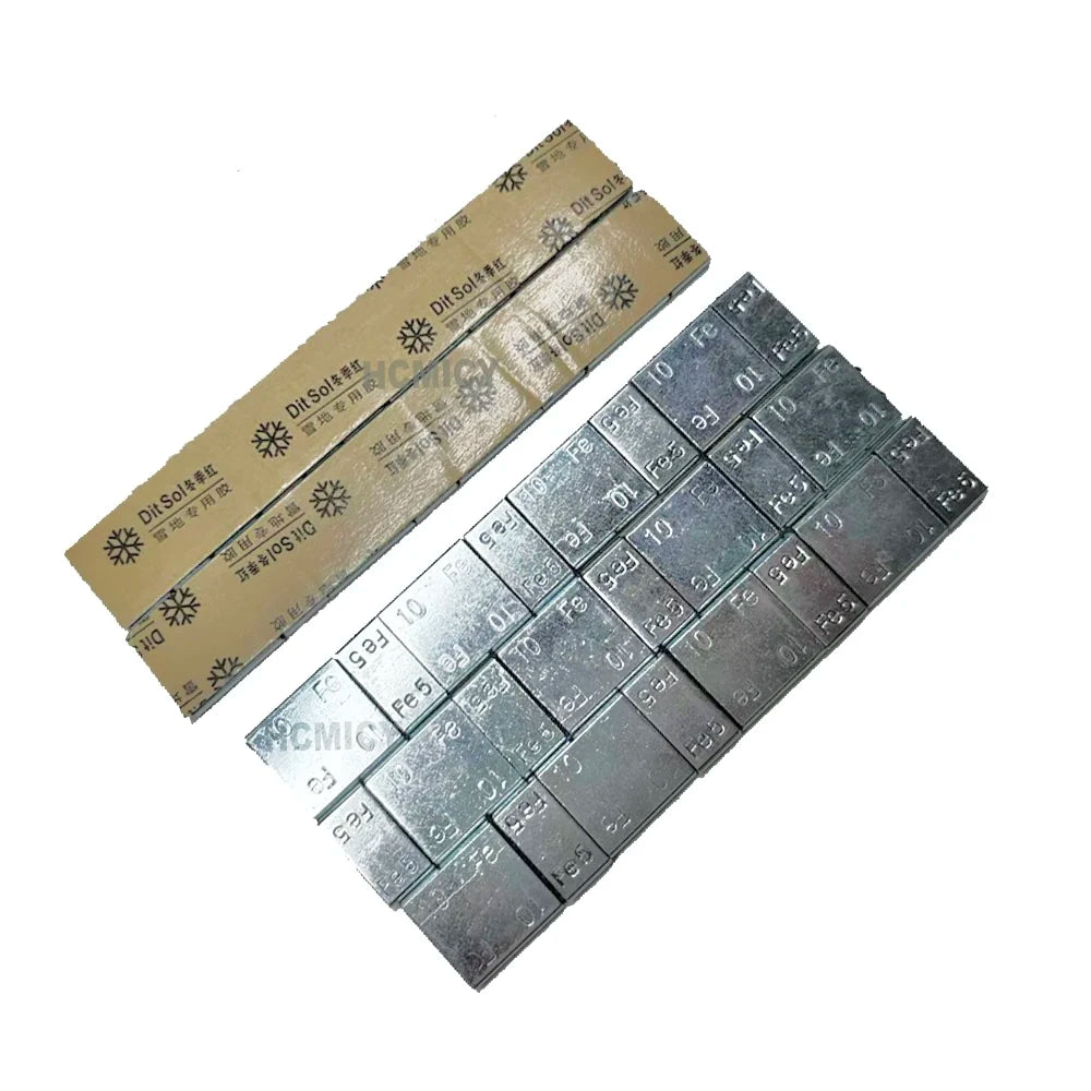 10/25pcs Wheel Balance Weight Car Tire Adhesive Iron Wheel Tyre Balancer Block Weight for Cars Truck Motorbike Tire Fitting