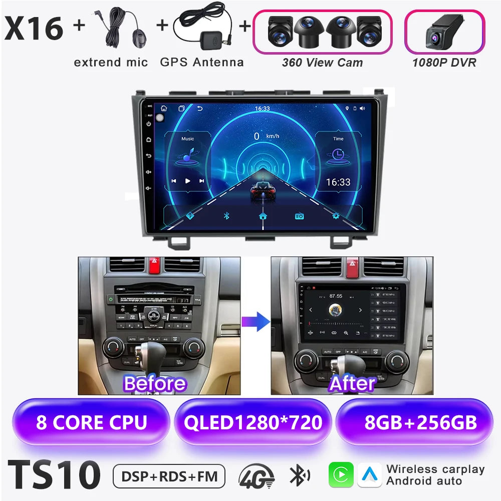 Honda CR-V 2007-2011 Multimedia Nav Radio - Android Auto & CarPlay - image 16