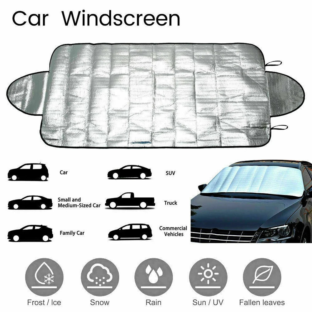 Car Windscreen Windshield Frost Cover Winter Resistant Ice Snow Shield Front Protector Car Shade Cover For Front Windshield