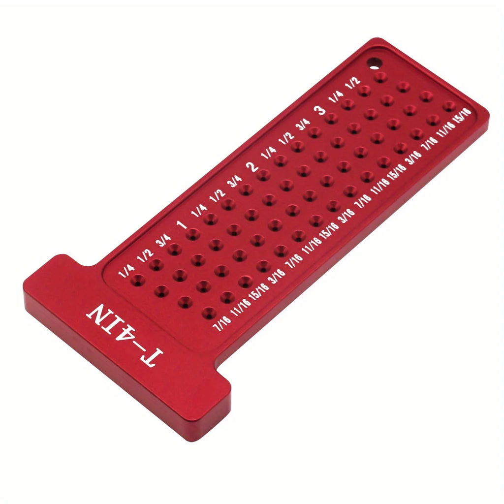 Aluminum Woodworking Scribe T-Square Ruler, Metric Inch Marking Gauge - image 15