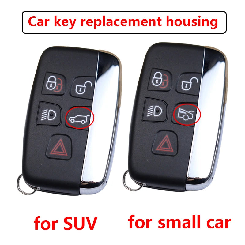 Car Key Housing Key Case Shell for Jaguar XE XJ XF Guitar for Land Rover Range Rover Sport Evoque Freelander Velar Discovery 4