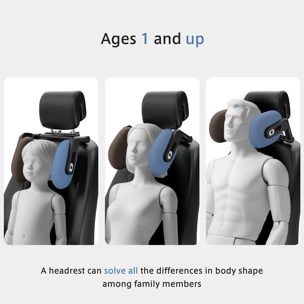 Adjustable Memory Foam Car Headrest Pillow for Neck Support - image 4