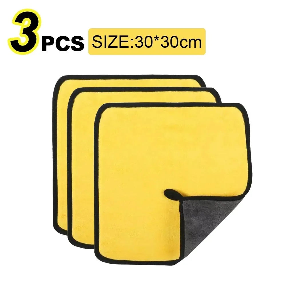 3/5/10pcs Towels for Cars - Soft & Lint-Free - Cleaning Rags Cloths for Car Wash Detailing Drying & Home Cleaning Supplies