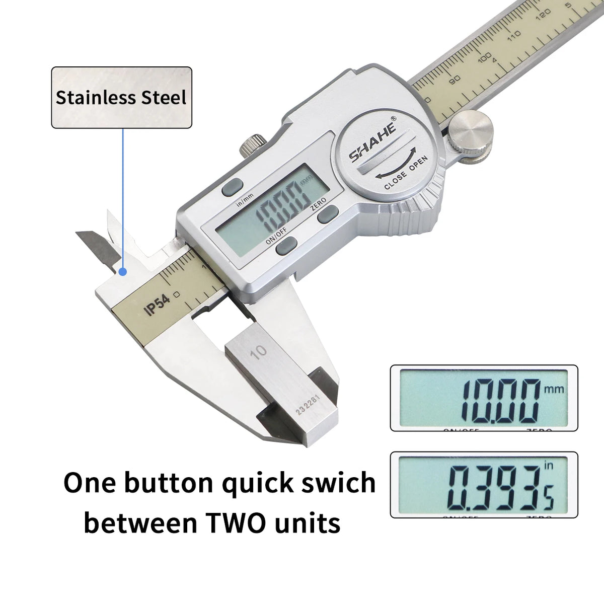 Digital Caliper 0-150mm Stainless Steel Electronic Vernier Gauge - image 20