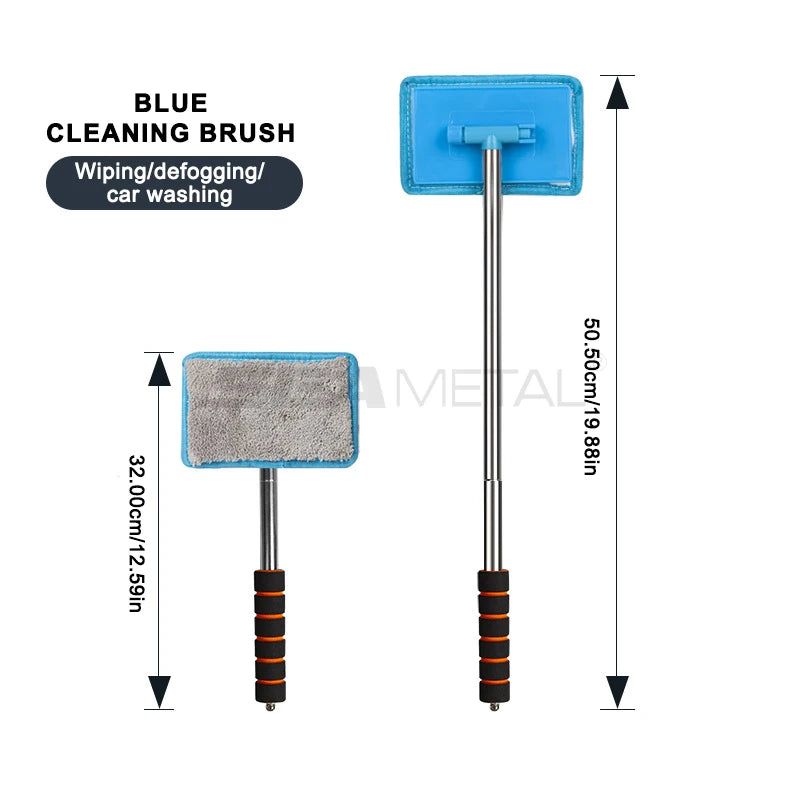 Telescopic Windshield Defogging and Glass Cleaning Brush