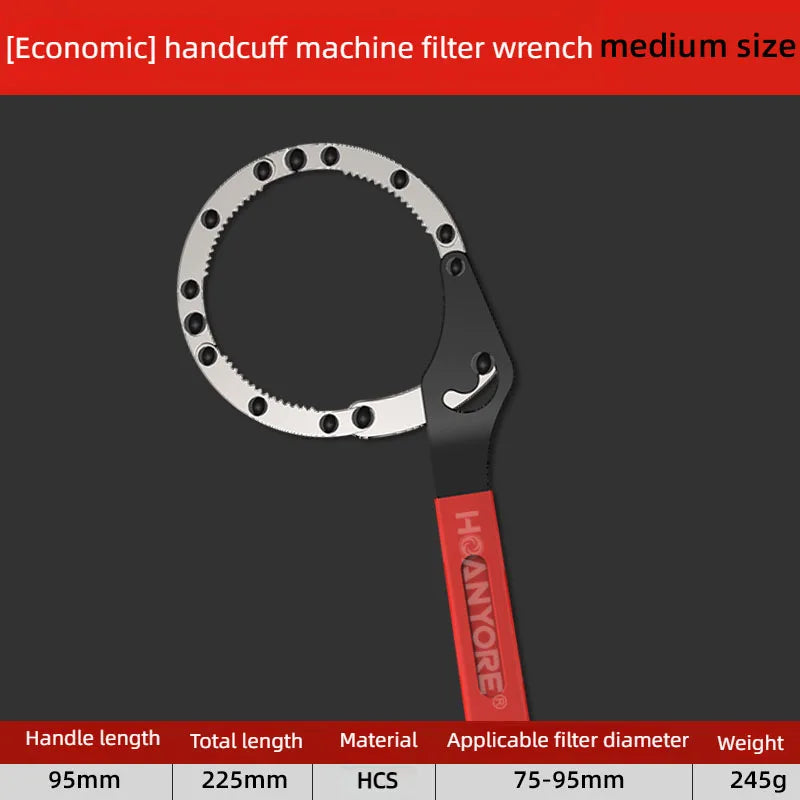 Engine Oil Filter Wrench Adjustable Belt Chain Disassembly Special Tool
