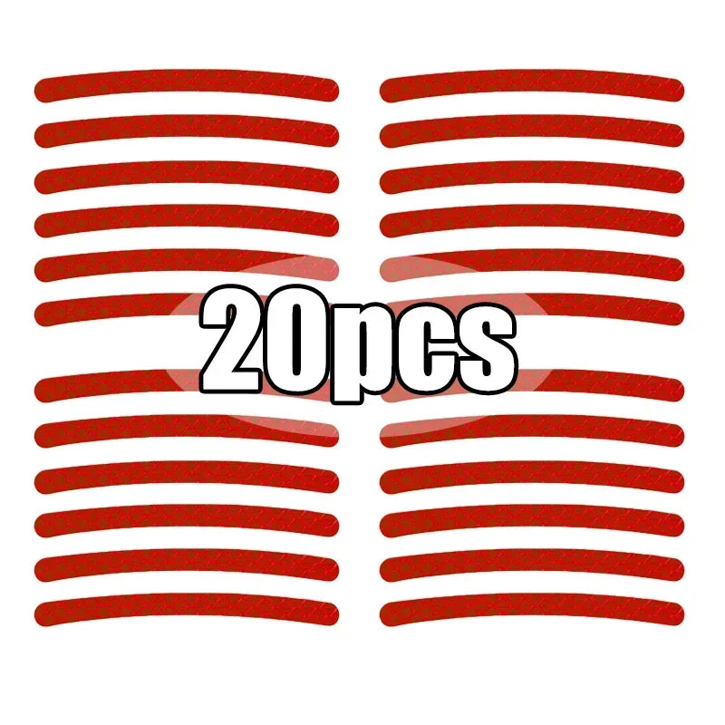 Reflective Wheel Rim Strips for Car and Motorcycle Tyres, 20-40pc - view 25