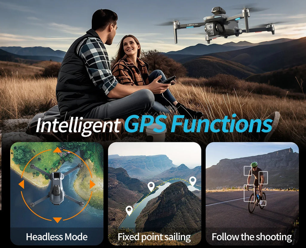 Lenovo XT606 4K GPS Drone Dual Camera 3-Axis Gimbal Brushless - image 6