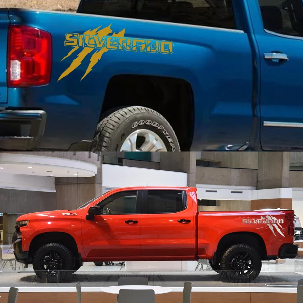 Chevy Silverado Claw Graphics Truck Bed Decals - Vinyl Sticker Set - image 4