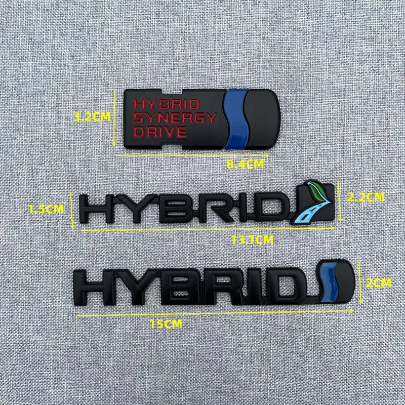 Hybrid Logo Emblem Badge Decal Sticker for Car Body - view 4