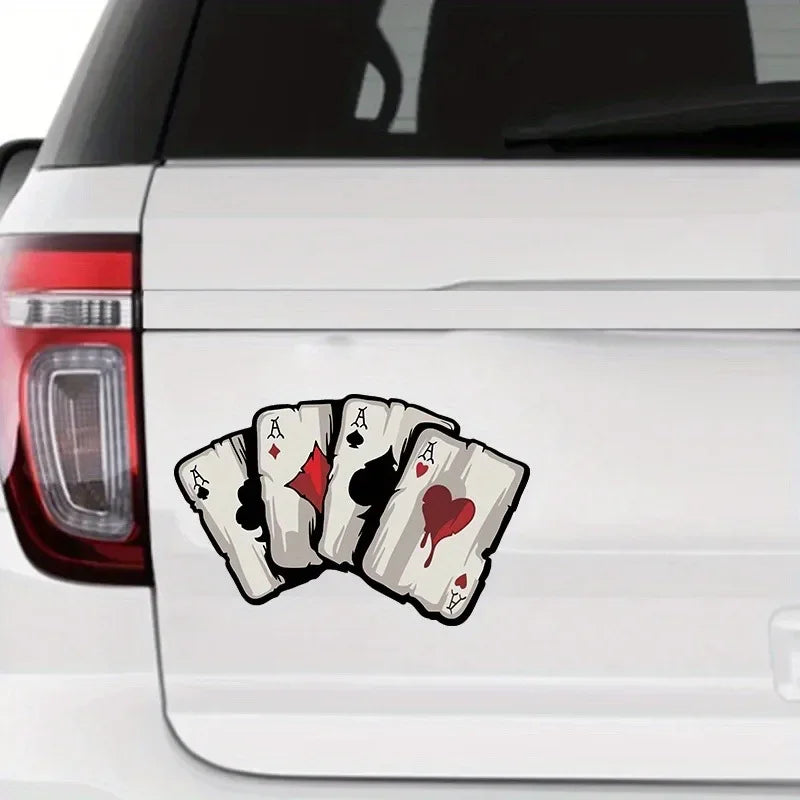 Poker Spade Motorcycle Decals for Fuel Tank and Motocross Bodywork - view 10
