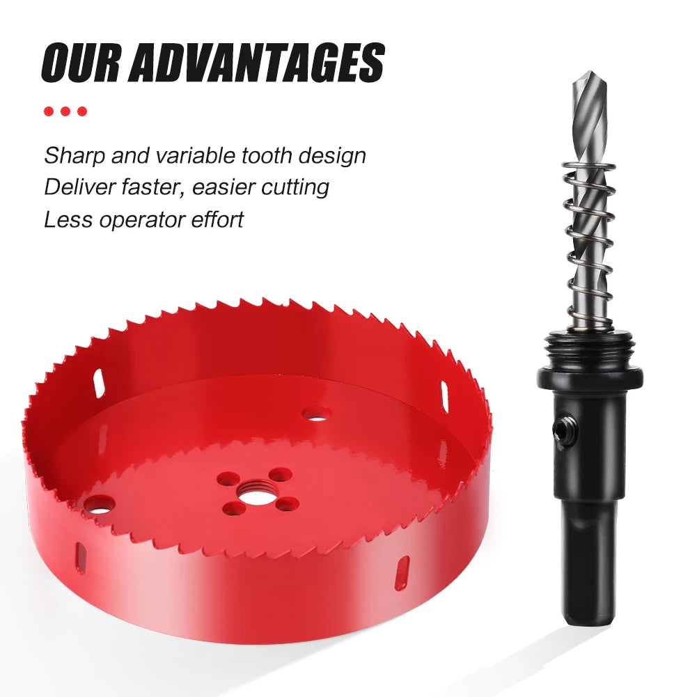 M42 Bi-Metal Hole Saw Set 15-200mm - Wood, Metal, Pipe Cutter - image 8