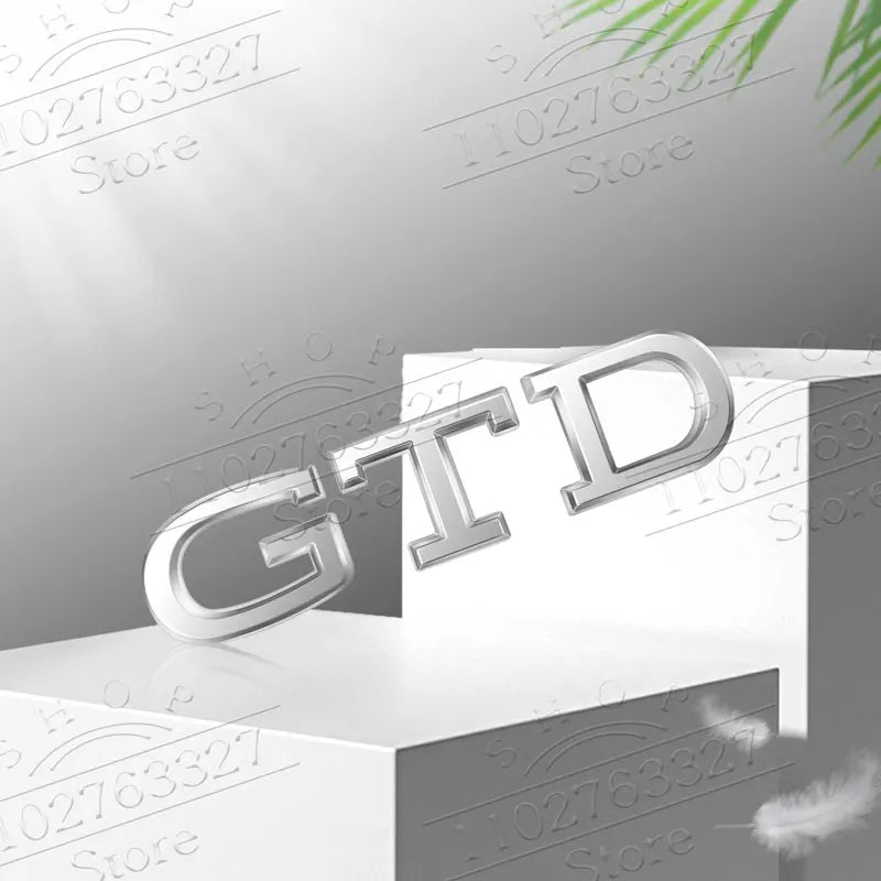 Metal GTD GTE Emblem Badge Rear Trunk for VW Golf Passat Tiguan Polo - image 7