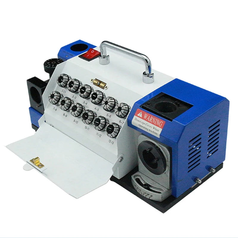 Desktop drill bit sharpener 3 to 13mm, twist drill grinder with adjustable point angle