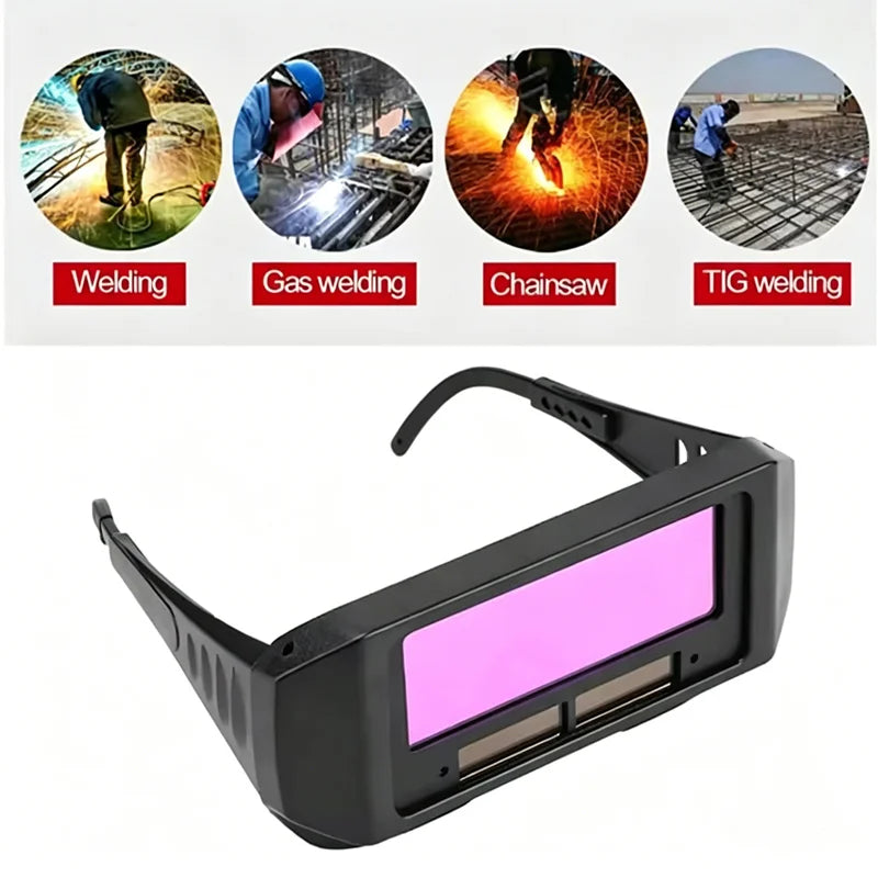 Welding Goggles Automatic Solar Automatic Darkening Safety Glasses UV Protective Welding Goggles Welder Glasses Protective Tools