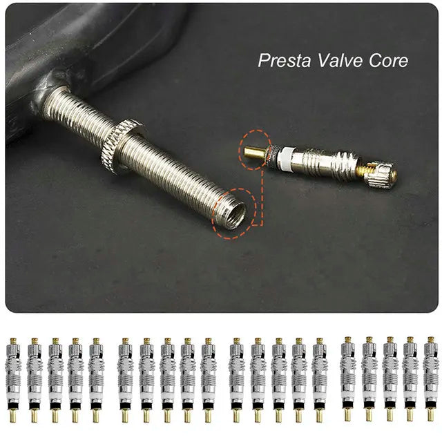 Brass Presta Valve Core Replacement for Road & MTB Bikes (2-40pcs) - image 12