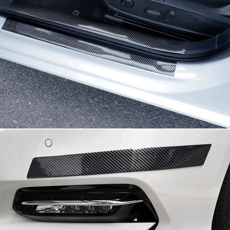 3D Carbon Fiber Car Stickers - Waterproof Scratch Protection Tape - image 4