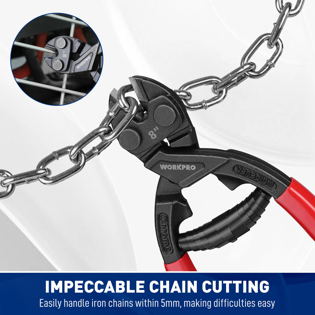 WORKPRO 200mm Bolt Cutter – High Leverage Heavy Duty Wire Cutter - image 9